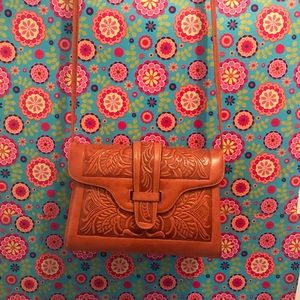 Handcrafted All Leather Mexican Crossbody